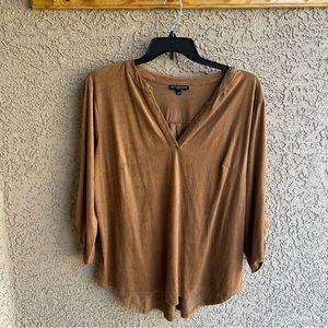 Suede blouse